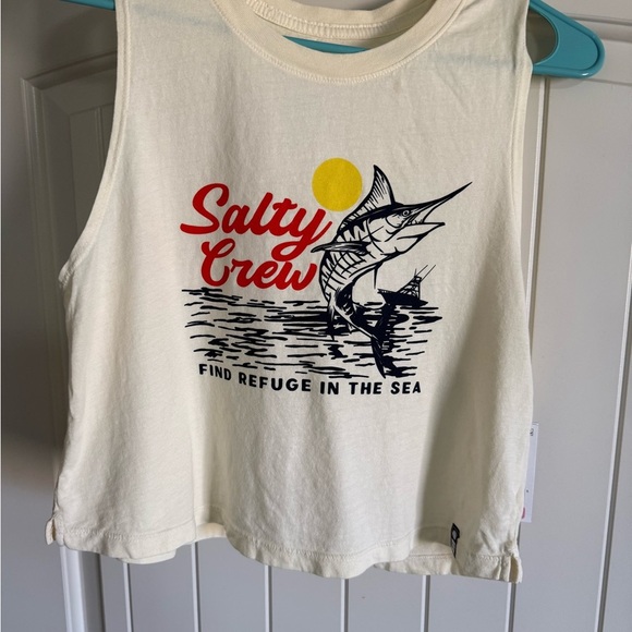 Salty Crew Tops - Salty Crew Light Yellow Tank Top